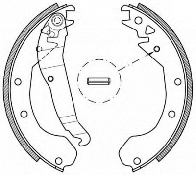 OPEN PARTS bsa203700 -  Комплект тормозных колодок